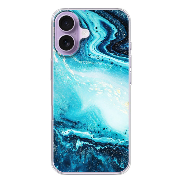 Мраморний чехол на iPhone 17 (VPrint) – Блакитний мрамор