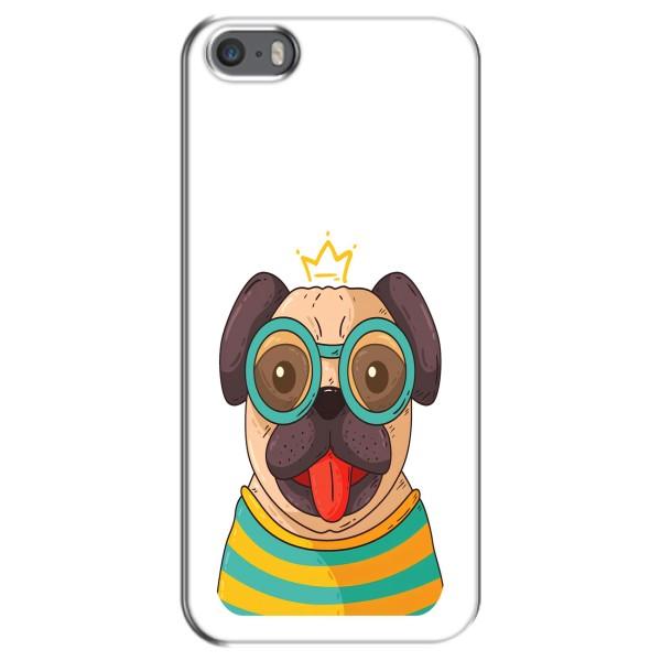 Бампер для iPhone 5 / 5s / SE с картинкой "Песики" – Собака Король