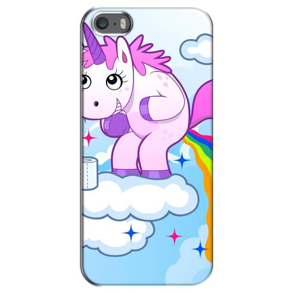 Чехол Unicorn на iPhone 5 / 5s / SE – Радуга единорожка