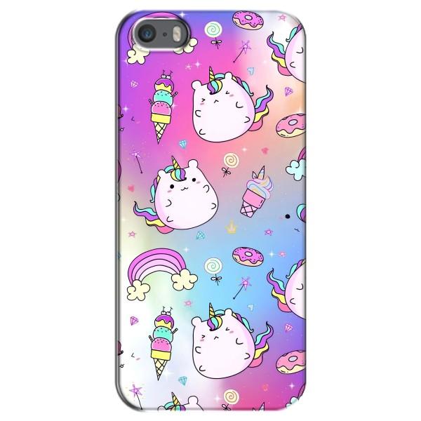 Чехол Unicorn на iPhone 5 / 5s / SE – Радуга и Единорог