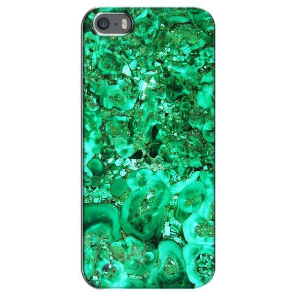 Мраморный чехол на iPhone 5 / 5s / SE (VPrint) – Салатный Мрамор