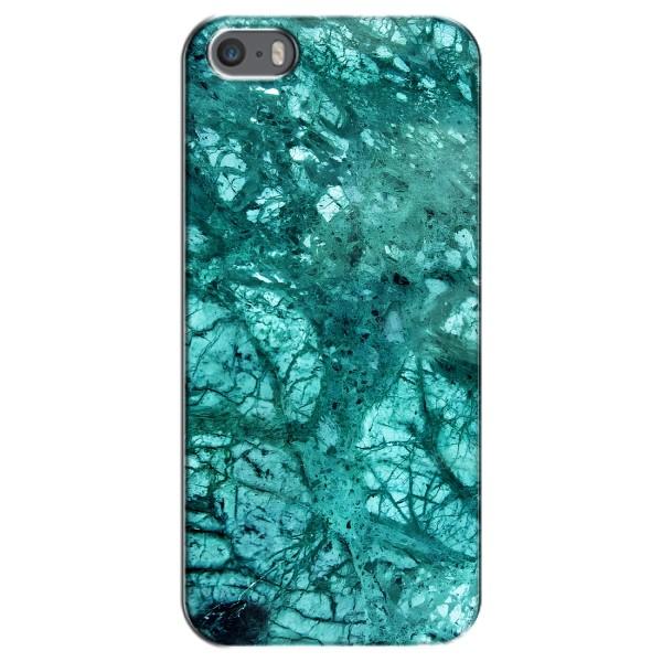 Мраморный чехол на iPhone 5 / 5s / SE (VPrint) – Зеленый мрамор