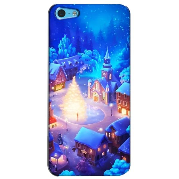 Рождественские Чехлы для iPhone 5c (VPrint) – Рождественский город