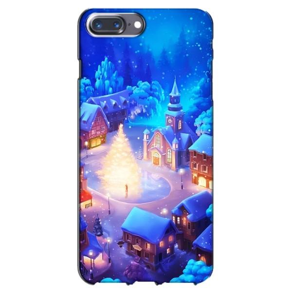 Рождественские Чехлы для iPhone 7 Plus (VPrint) – Рождественский город