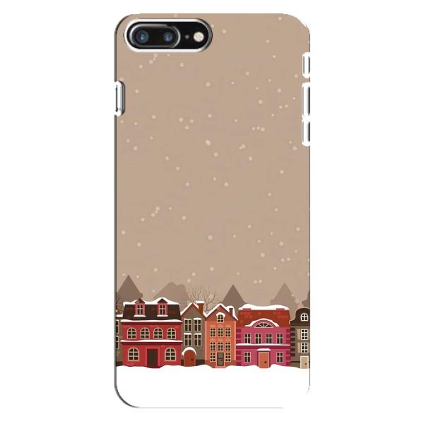 Новорічні, Святкові Чохли для iPhone 8 Plus - 2024 год – Зимове місто