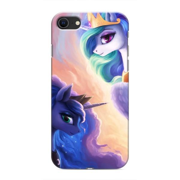 Чехол Unicorn на iPhone SE (2020) – Единорожки на тучках