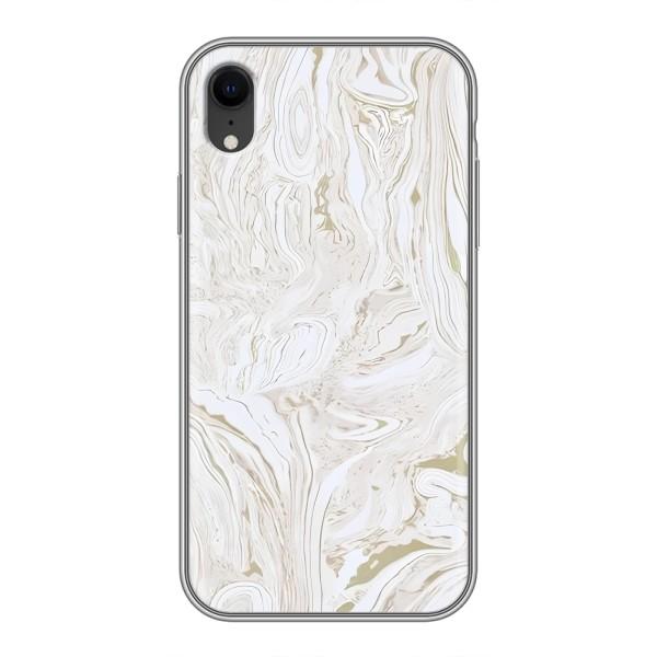 Мраморный чехол на iPhone Xr (VPrint) – Белый мрамор