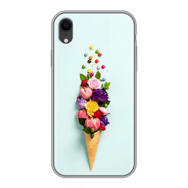 Чохли з тематикою "КВІТИ" на iPhone Xr – Квітка-морозиво