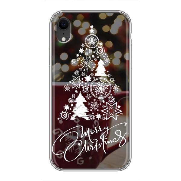 Рождественские Чехлы для iPhone Xr (VPrint) – Елочка узорная