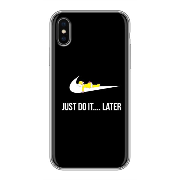 Чехол с логотипом Найк на iPhone Xs Max – Nike just do it