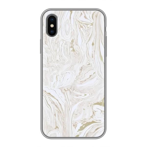 Мраморний чехол на iPhone Xs Max (VPrint) – Білий мрамор