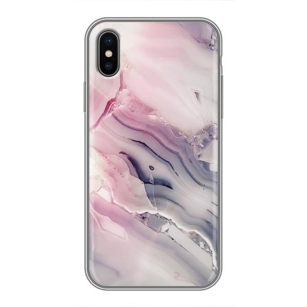 Мраморний чехол на iPhone Xs Max (VPrint) – Пурпурний Мрамор