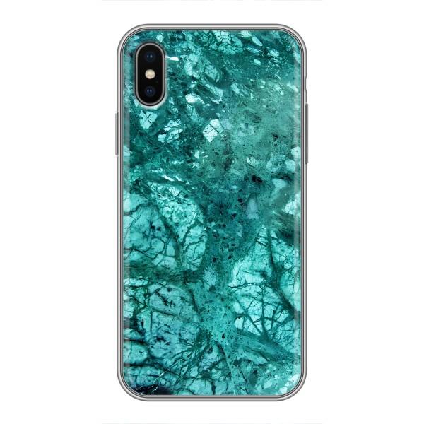 Мраморний чехол на iPhone Xs Max (VPrint) – Зелений мрамор