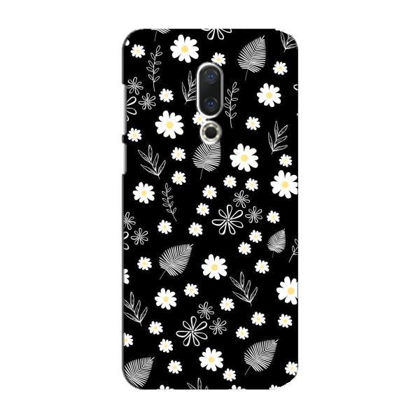 Чохли з тематикою "КВІТИ" на Meizu 15 Plus – цвітіння на чорному
