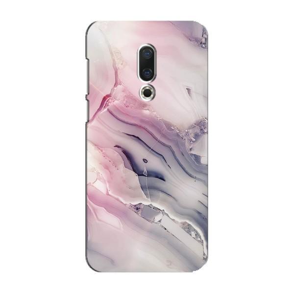 Мраморный чехол на Meizu 16 Plus (VPrint) – Пурпурный Мрамор