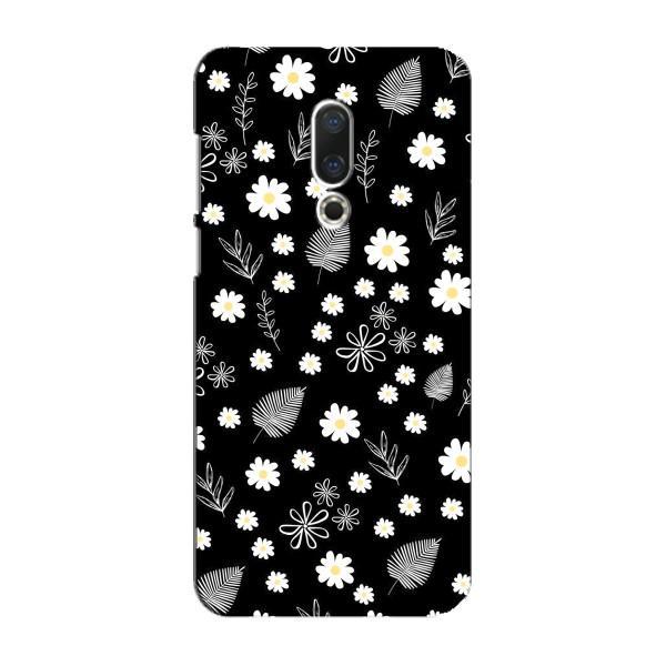 Чохли з тематикою "КВІТИ" на Meizu 16 Plus – цвітіння на чорному
