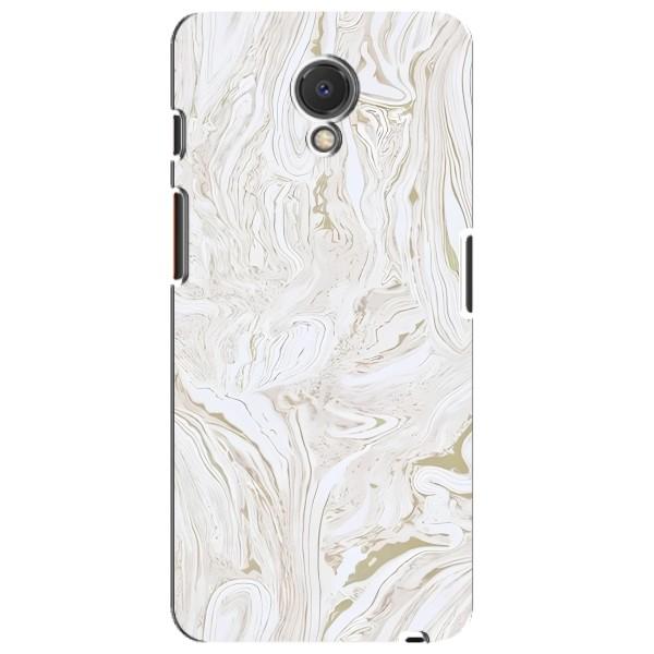 Мраморный чехол на Meizu M6s (VPrint) – Белый мрамор