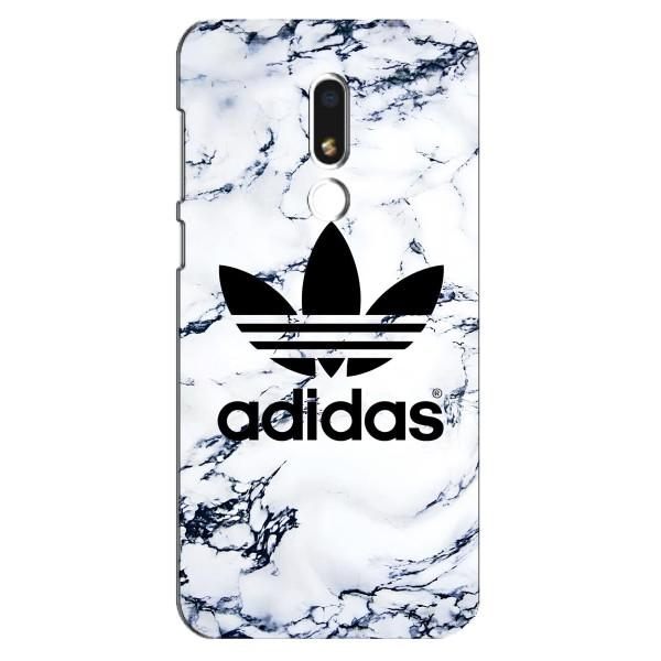 Чехлы Адидас для Meizu M8 Lite (AlphaPrint) – Адидас на мраморе