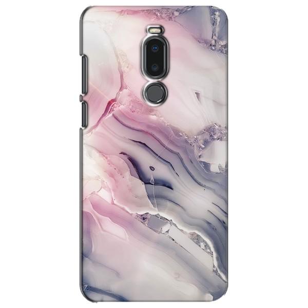 Мраморный чехол на Meizu Note 8 (VPrint) – Пурпурный Мрамор