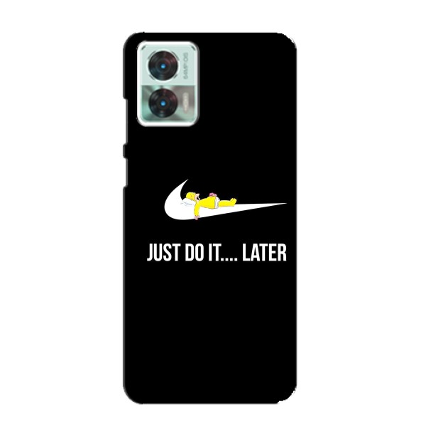 Чехол с логотипом Найк на Motorola Edge 30 Neo – Nike just do it