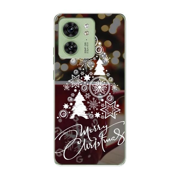 Рождественские Чехлы для Motorola Edge 40 (VPrint) – Елочка узорная