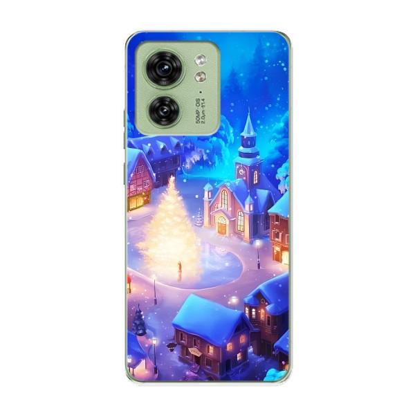 Рождественские Чехлы для Motorola Edge 40 (VPrint) – Рождественский город