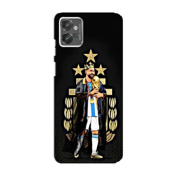 Чохли для Motorola MOTO G32 (Leo чемпіон) (AlphaPrint) – Мессі Король