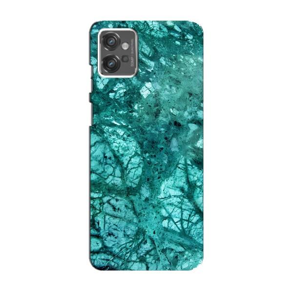 Мраморний чехол на Motorola MOTO G32 (VPrint) – Зелений мрамор