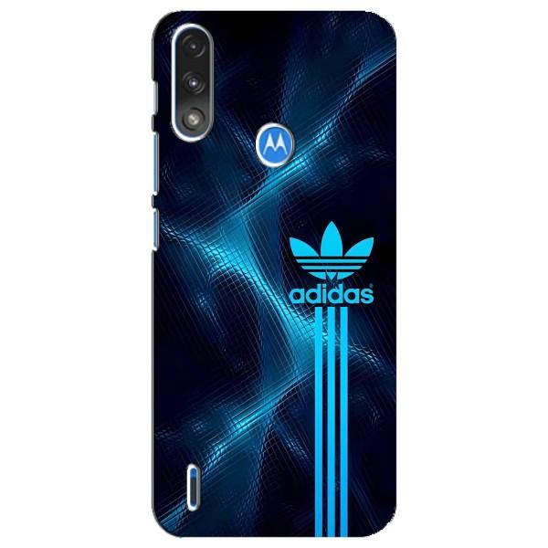 Чохли Адидас для Motorola E7 Power (AlphaPrint) – Синій Адідас