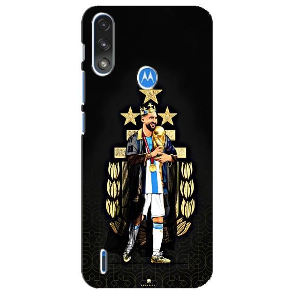 Чехлы для Motorola E7 Power (Leo чемпион) (AlphaPrint) – Месси Король