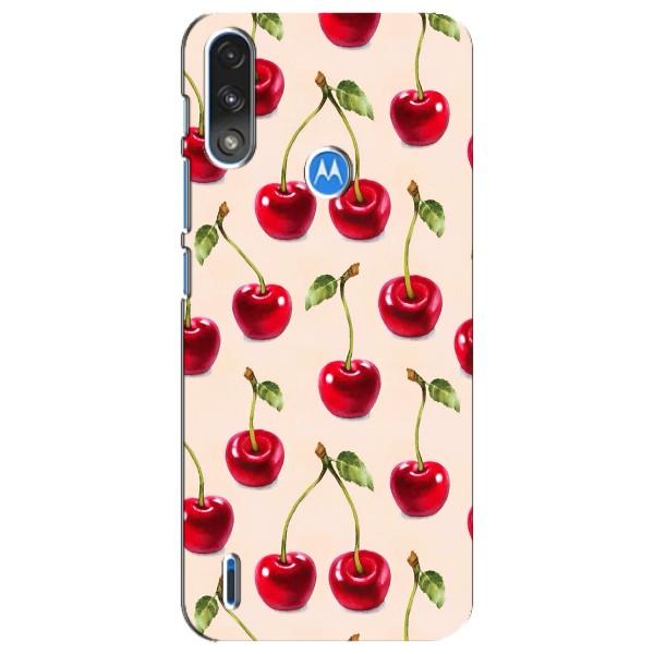 Чохли з фруктами для Motorola E7 Power (VPrint) – Черешня