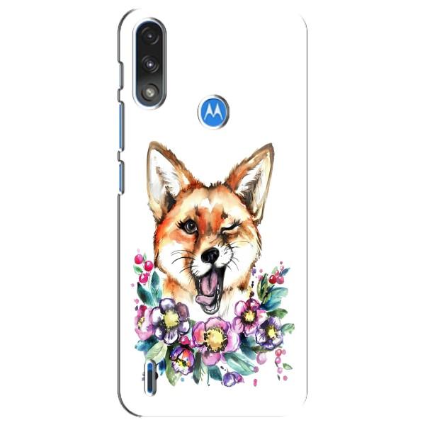 Чохли з картинкою Лисичка для Motorola E7 Power (VPrint) – Весела лисичка