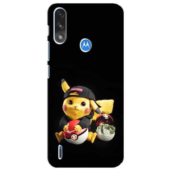 Чохли з крутими принтами для Motorola E7 Power - (PREMIUMPrint) – Пикачу