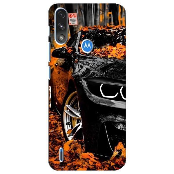 Чохли з Машинами на Моторола Е7 Павер (VPrint) – Чорна Машина