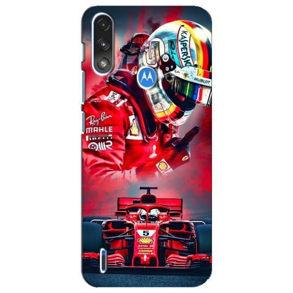 Чохли з Машинами на Моторола Е7 Павер (VPrint) – Гонщик