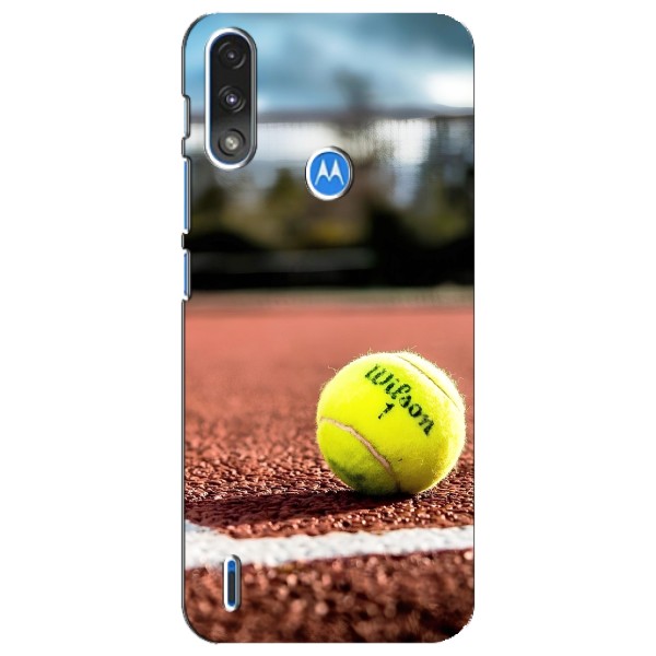 Чохли з прінтом Спортивна тематика для Motorola E7 Power – Тенісний корт