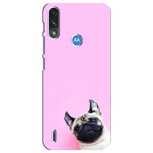 Чехлы с собаками для Motorola E7 Power (VPrint) – Смешная собака