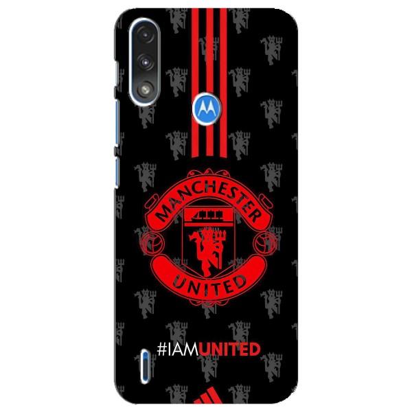 Чехол Манчестер Юнайтед для Моторола Е7 Пауэр (AlphaPrint) – лого МЮ
