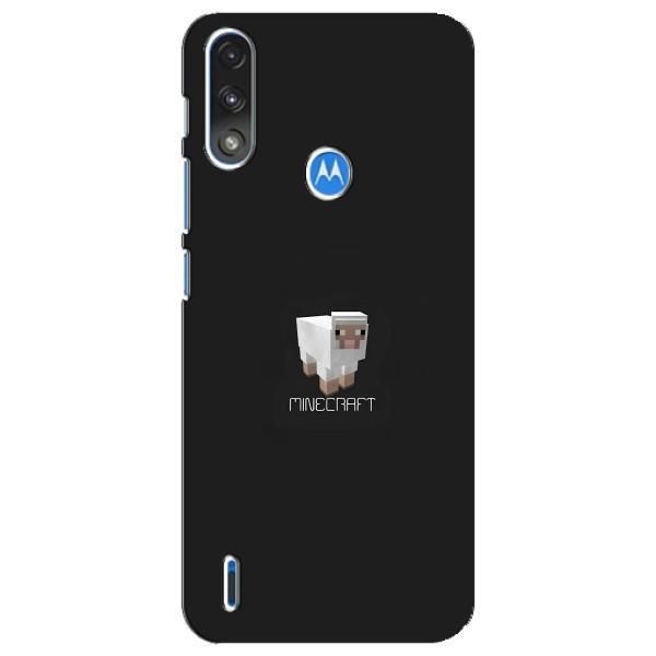 Чехол Майнкрафт на Motorola E7 Power (AlphaPrint) Minecraft – Овечка Майнкрафт