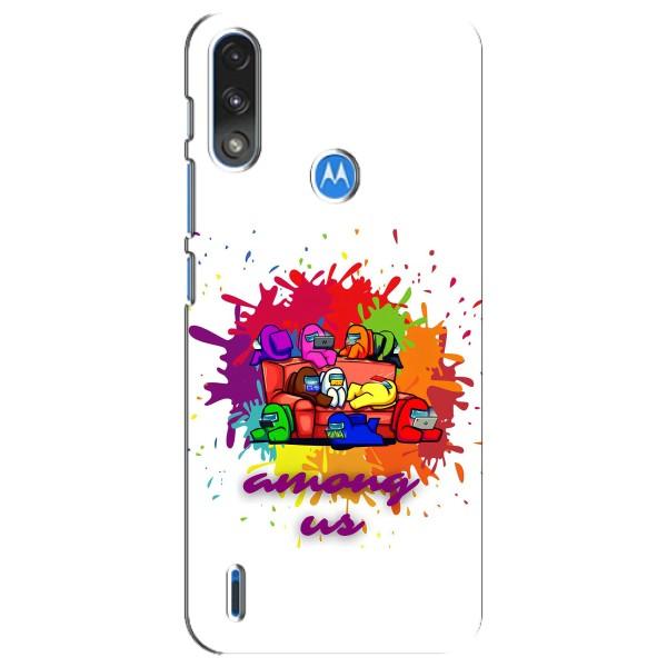 Чохли Амонг Ас для Motorola E7 Power (AlphaPrint) – Яскравий АмонгАс