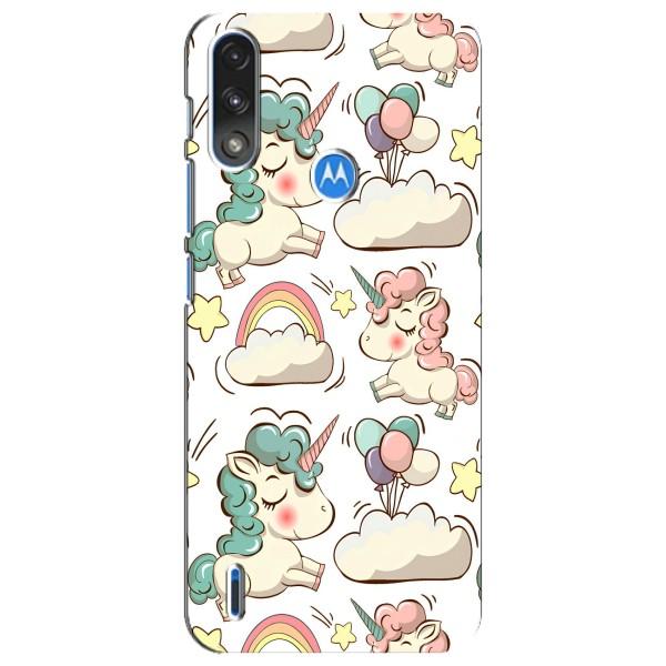 Чохол для Моторола Е7 Павер - (Єдинорожки - Новинки) (AlphaPrint) – Єдиноріжки