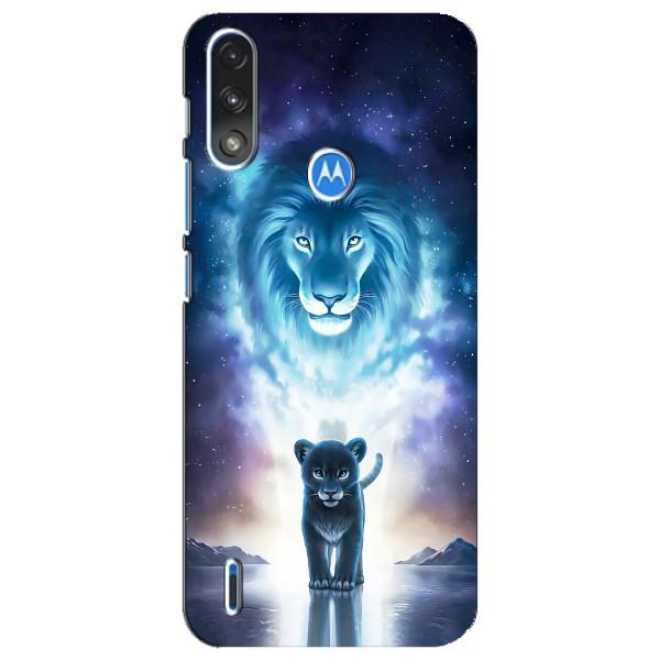 Чохол з картинкою ЛЕВ для Motorola E7 Power (VPrint) – Маленький лев