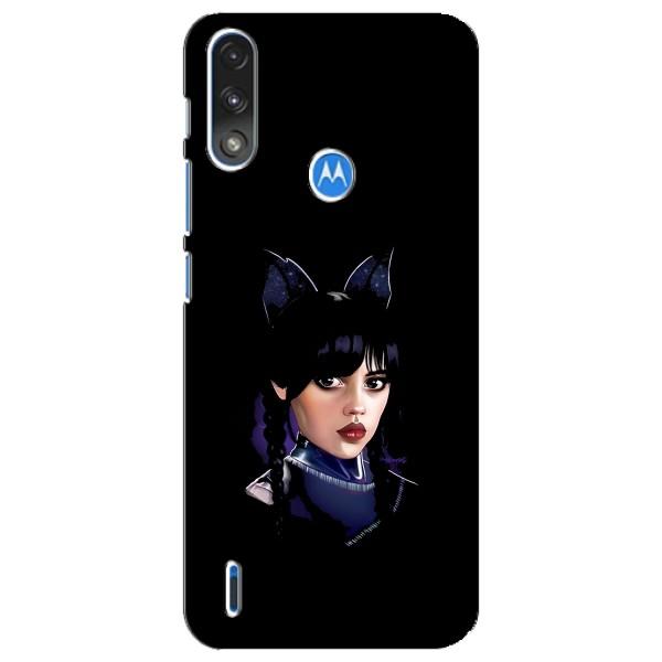 Чохли Венсдей на Motorola E7 Power Уенсдей (AlphaPrint) – серйозна Венздей