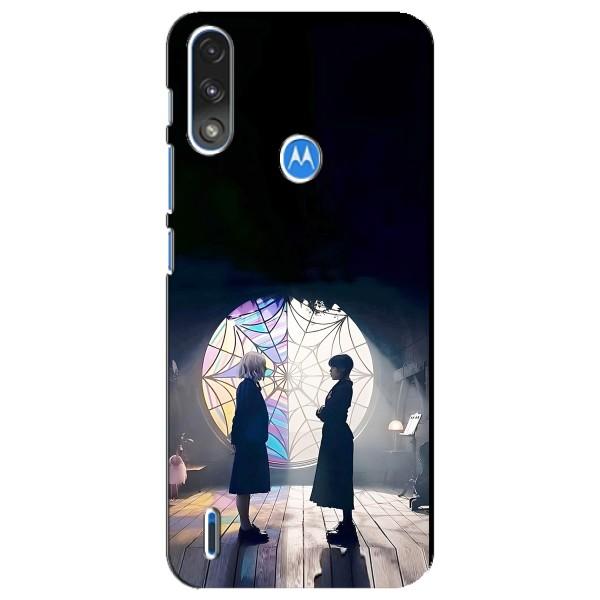 Чохли Венсдей на Motorola E7 Power Уенсдей (AlphaPrint) – Венздей та Інід