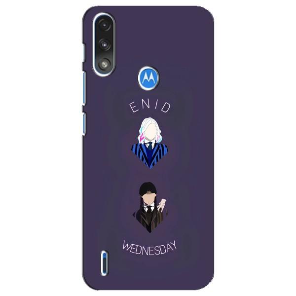 Чохли Венсдей на Motorola E7 Power Уенсдей (AlphaPrint) – Венздей і подруга