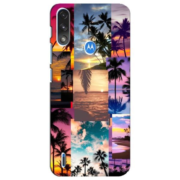 Силіконовий чохол з КАРТИНКАМИ літо для Motorola E7 Power (AlphaPrint) – Літня відпустка