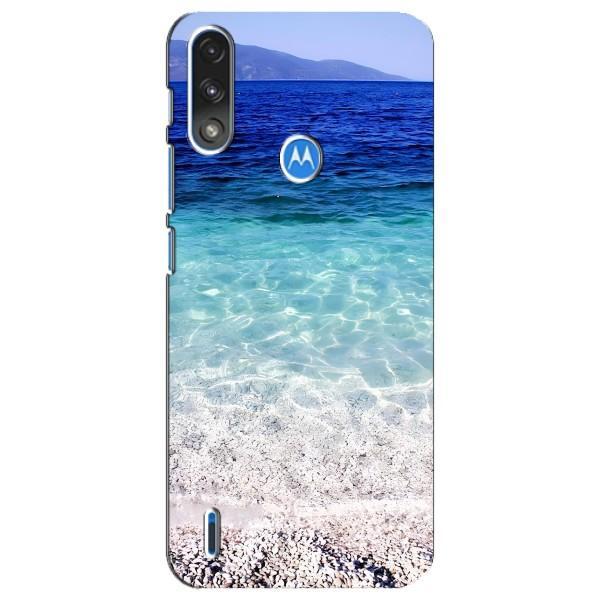 Силіконовий чохол з КАРТИНКАМИ літо для Motorola E7 Power (AlphaPrint) – Море