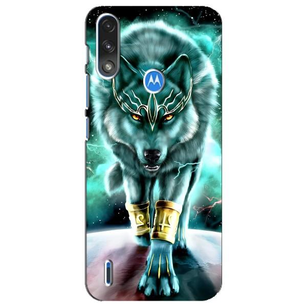 Захисні чохли для Моторола Е7 Павер (AlphaPrint) (ХІТ продаж) ВОВК – Яскравий вовк
