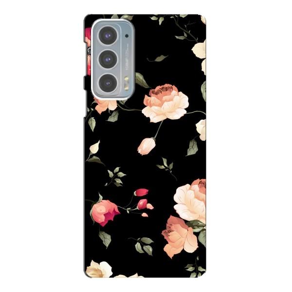 Чохли з квітами для Motorola Edge 20 (VPrint) – Трояндочки