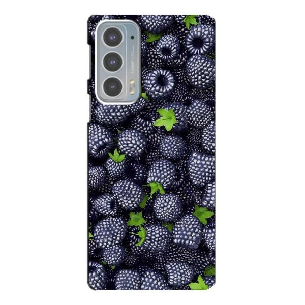 Чехлы с Фруктами для Motorola Edge 20 (VPrint) – Ежевика